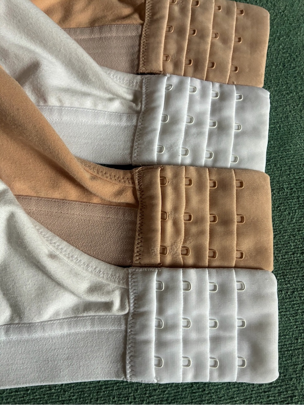 Jockey bras unlined cotton no-wire Forever Fit full coverage white tan lot of 4 - Picture 8 of 12
